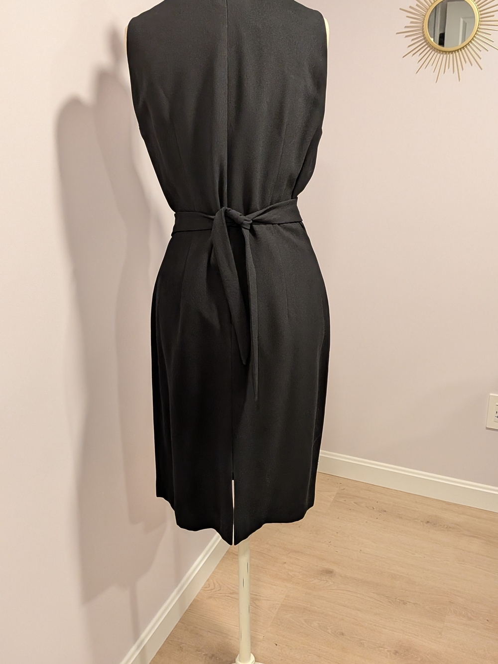 Jones New York Black Sleeveless Tie-Waist Midi Dress | Classic LBD, Boss Babe - Picture 3 of 8